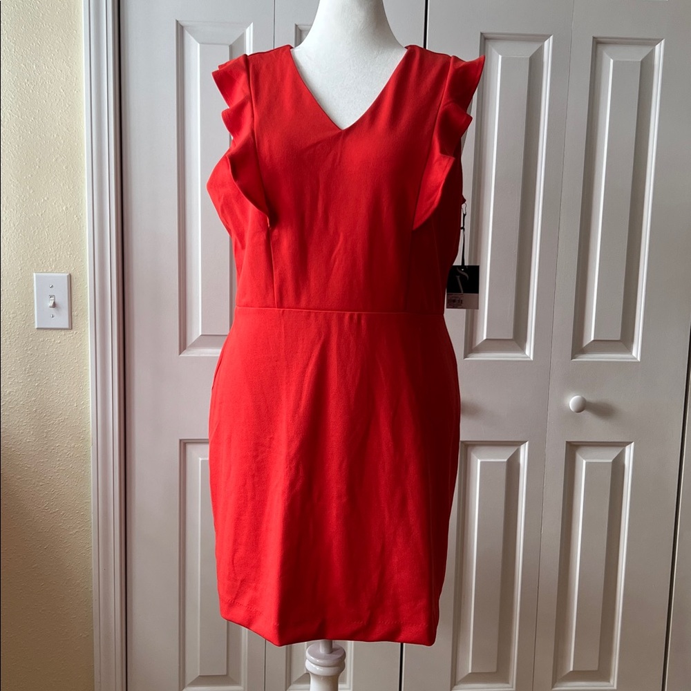 Simply Vera Vera Wang Vibrant Red Mini Dress